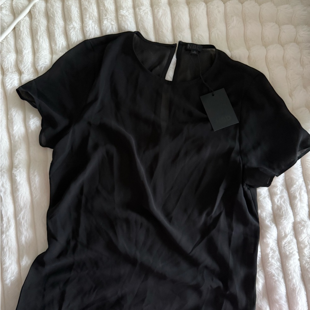 Revolve sheer black top